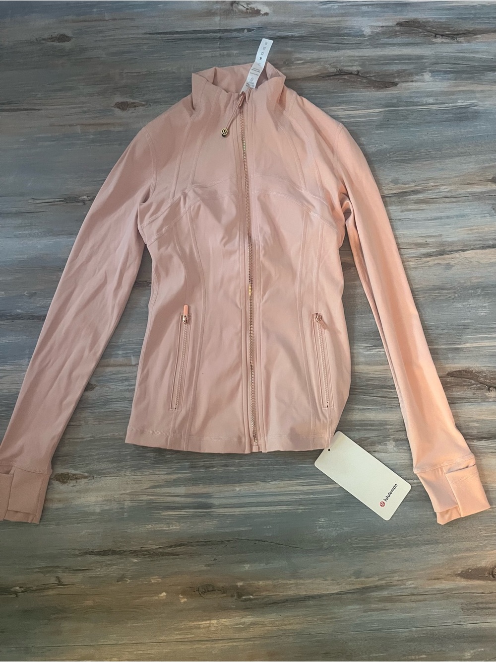 lululemon athletica Light Blush Pink Bomber Jacket